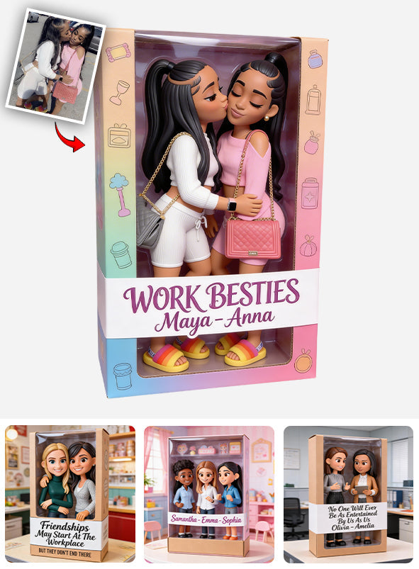 Arbeitsfreunde – Personalisierte Acrylplakette in individueller Form für Kollegen