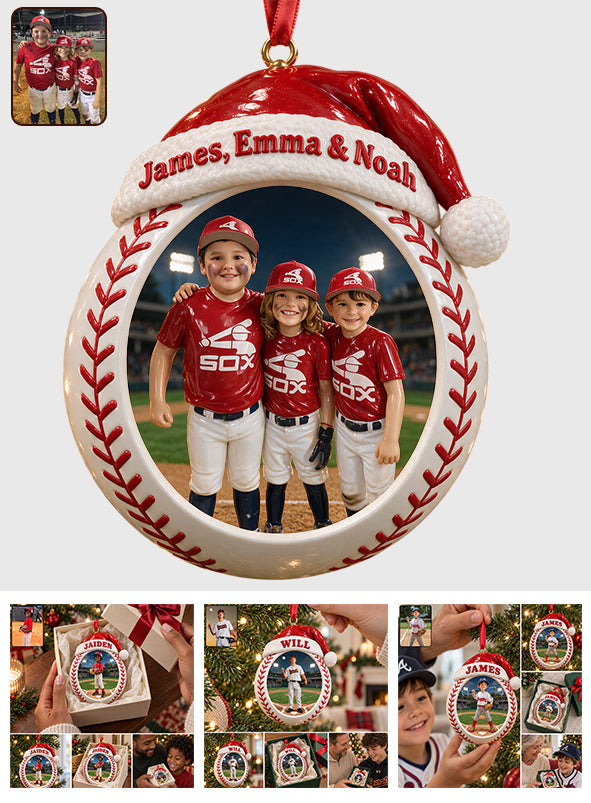 Love Basbeball - Personalized Baseball Premium 3D Ornament