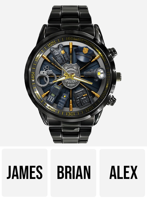 Dienen und Schützen – Personalisierte Armbanduhr für Polizeibeamte