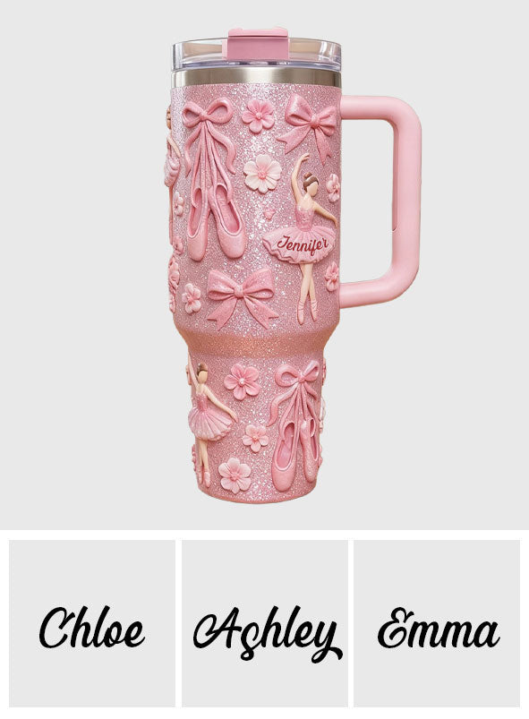 Ballettliebhaber – Personalisierter Ballettbecher mit Henkel