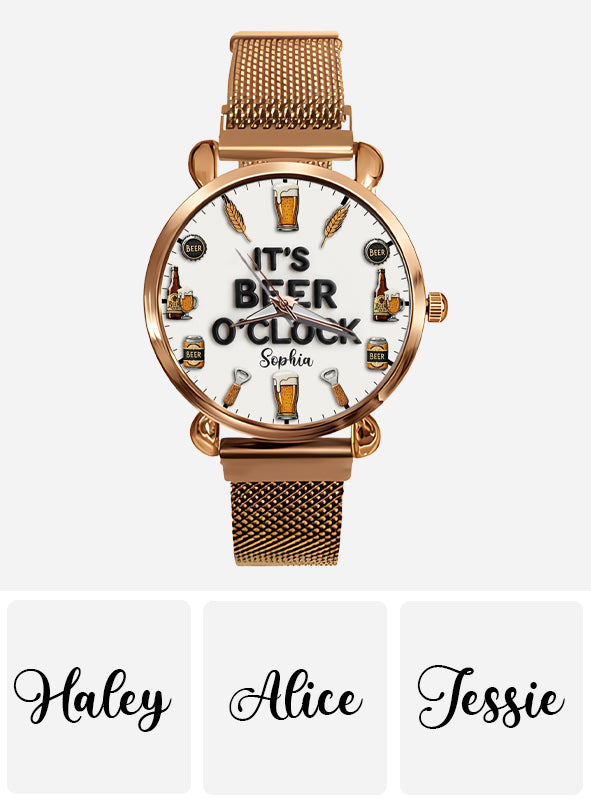 It's Beer Time - Personalized Beer Women Hand Watch