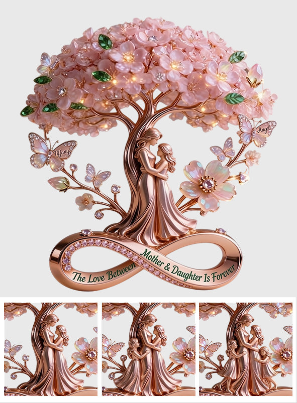 Die Liebe zwischen Mutter und Tochter ist für immer - Personalisierte Mutter Acrylplakette in benutzerdefinierter Form