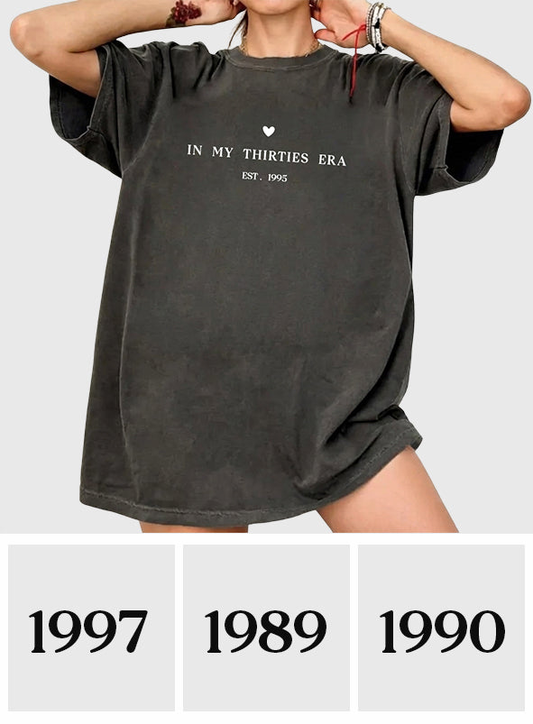 Birthday Gift - Personalized Birthday Washed T-Shirt