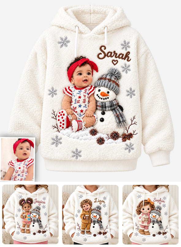 Custom Any Photo - Personalized Kid Fleece Hoodie