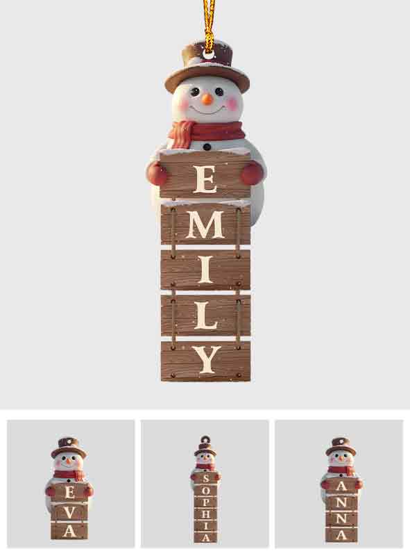 Merry Christmas - Personalized Family Ornament