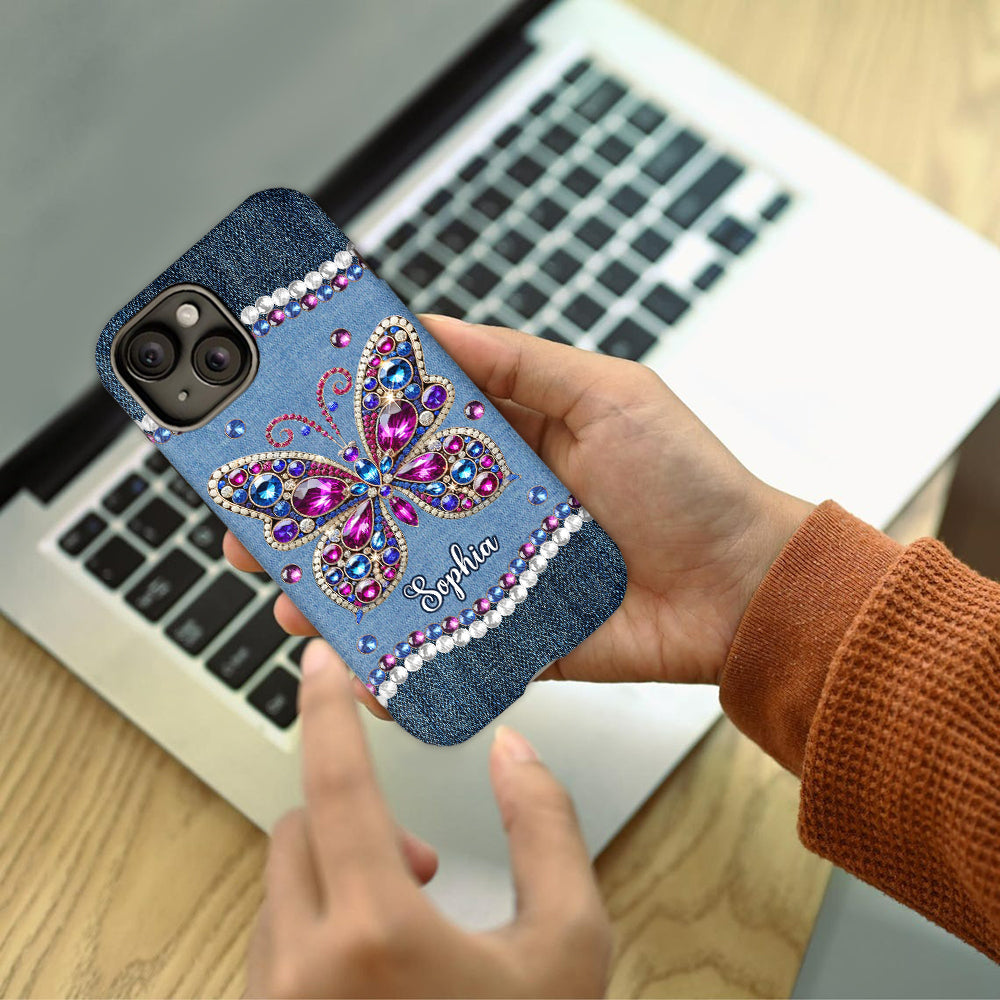 Beautiful Butterly - Personalized Butterfly Full Print Phone Case