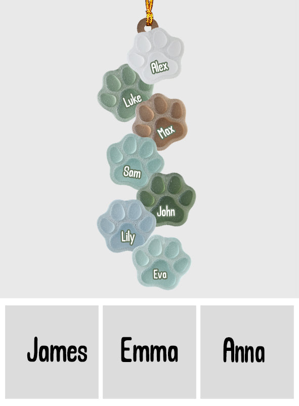 Lovely Paws Dogs Cats Pets Lovers - Personalized Dog Ornament