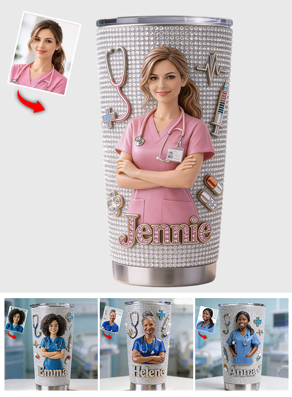 Nurse Bling Signature Tumbler - Personalisierter Nurse Tumbler