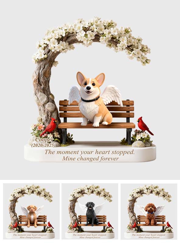 Meins hat sich geändert – personalisierte Acrylplakette in Hundeform