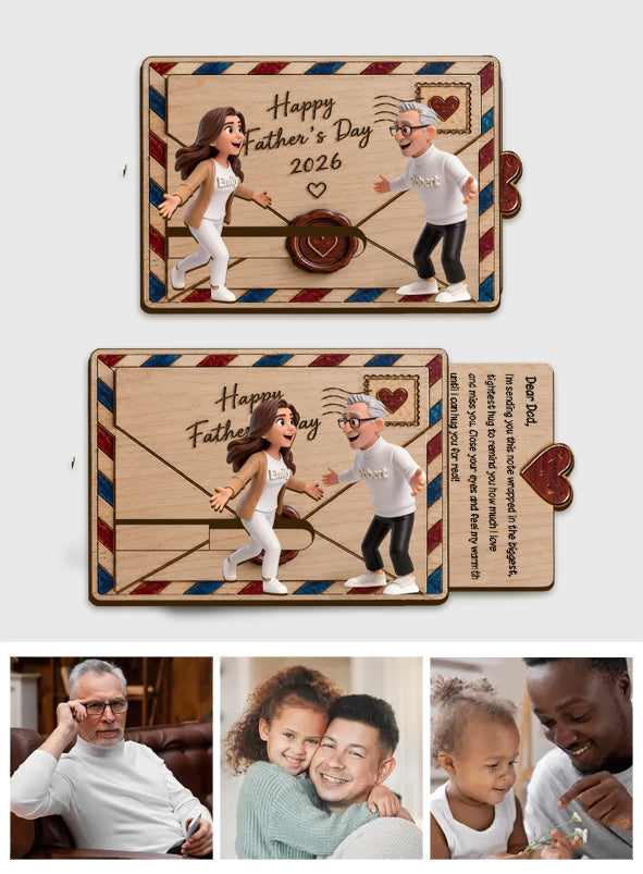 Personalisierter Familienumarmung - Individuelles Vater Ornament