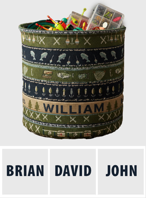 Hooked on Fishing - Personalized Fishing Storage Basket