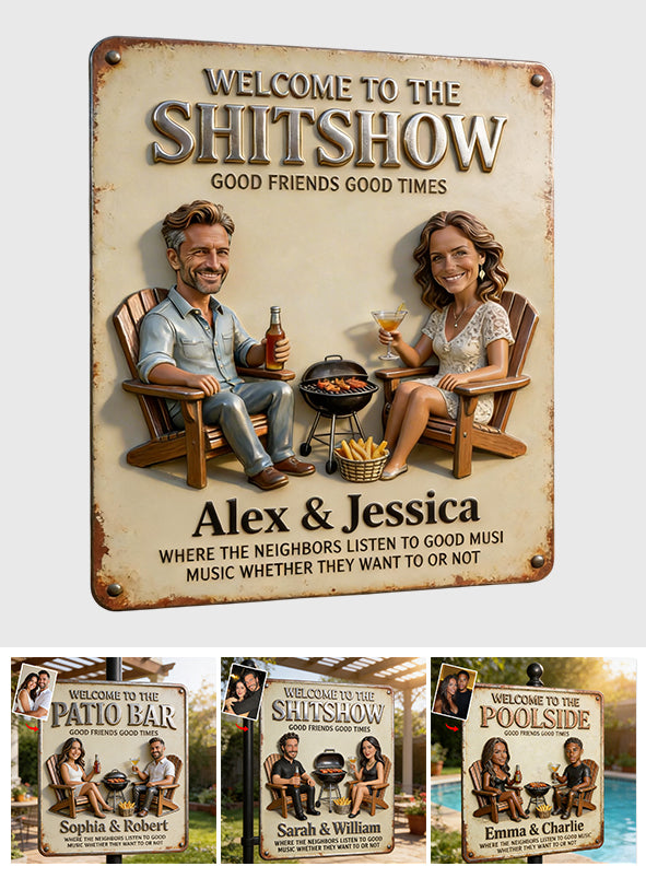 Custom Any Photo - Personalized Backyard Cut Metal Sign