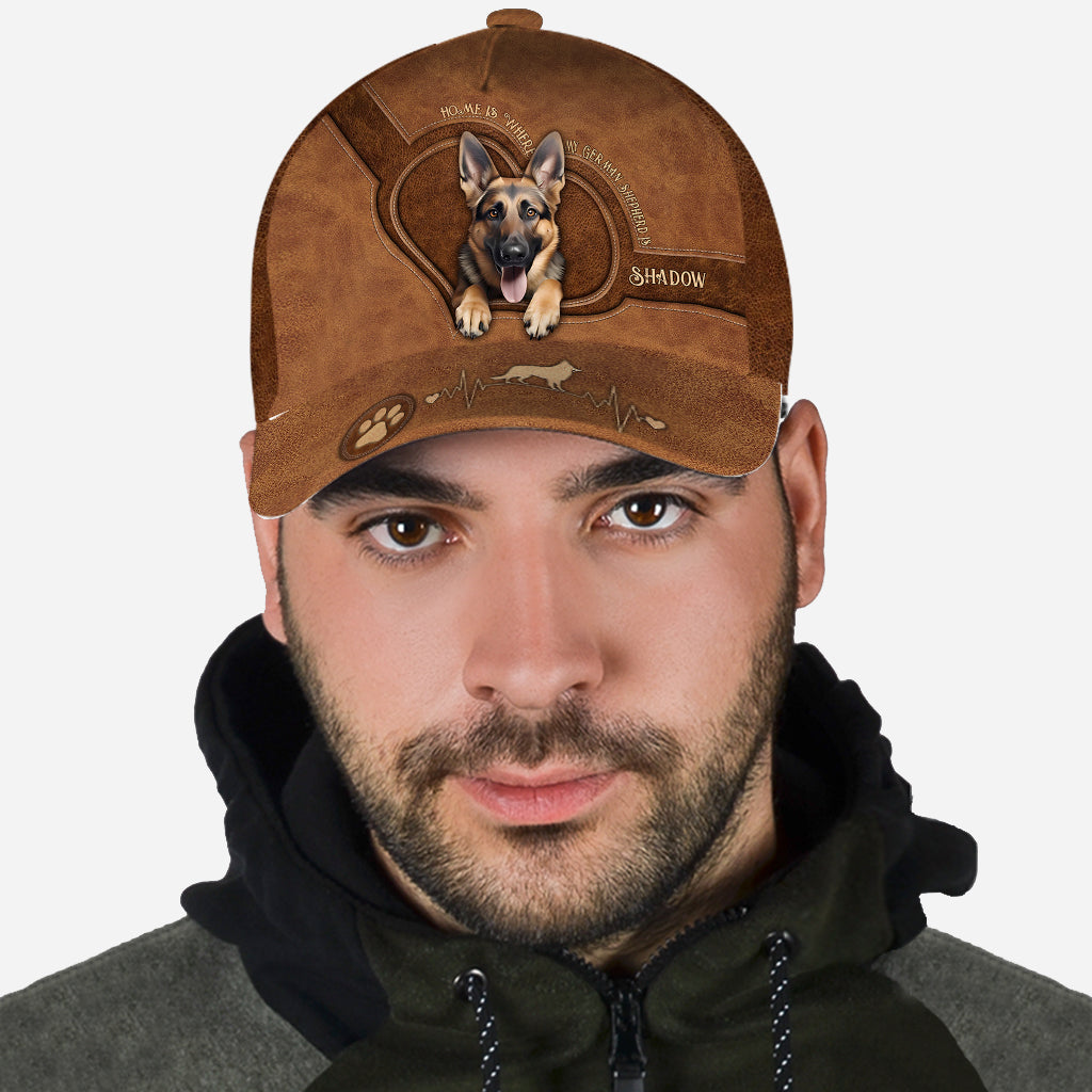 Home Is Where My German Shepherd Is - Personalized German Shepherd Dog Classic Cap