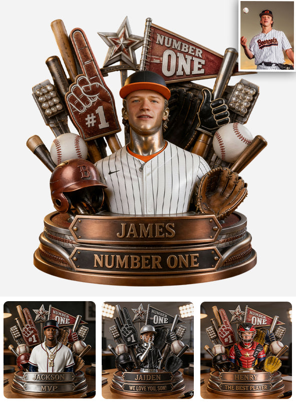 Custom Any Photo Love Baseball - Personalized Baseball Custom Shaped Acrylic Plaque