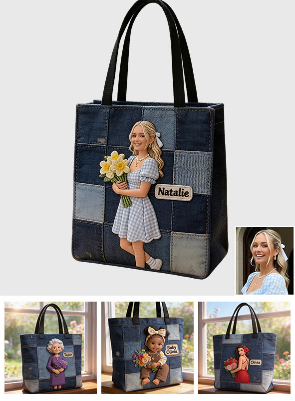 Individuelles Foto - Personalisierte Selbstliebe Allover-Print Canvas Tote Bag