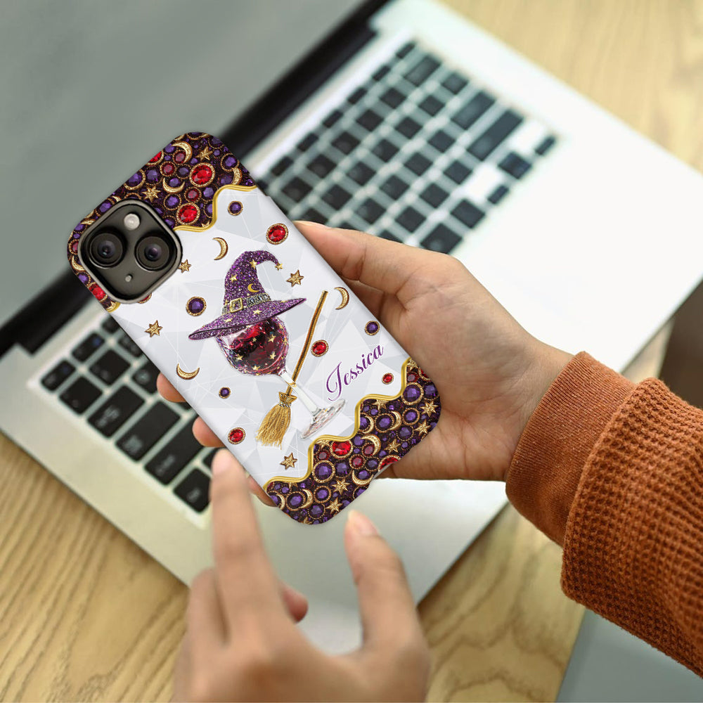 Wine Witch - Personalized Witch Full Print Phone Case