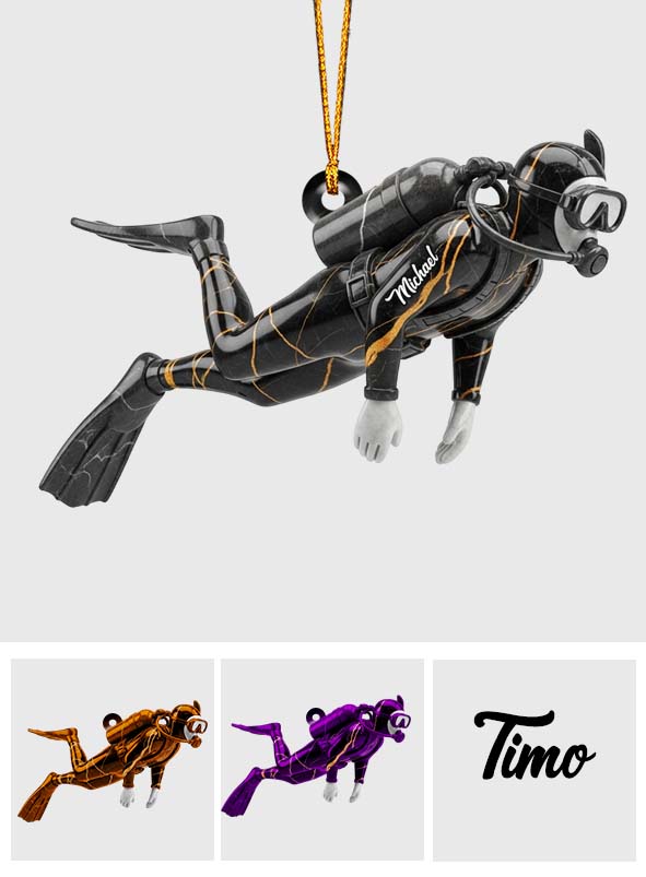 Love Scuba Diving - Personalized Scuba Diving Ornament