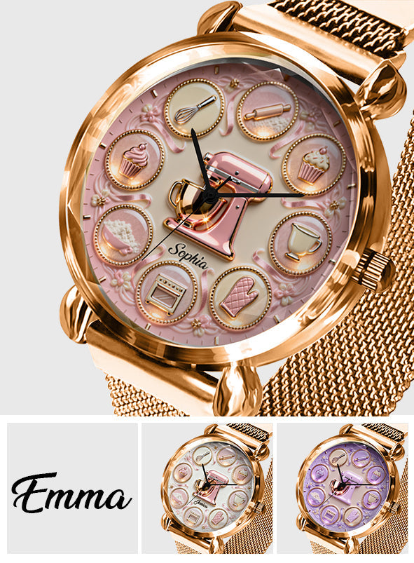 Love Baking - Personalized Baking Women Hand Watch