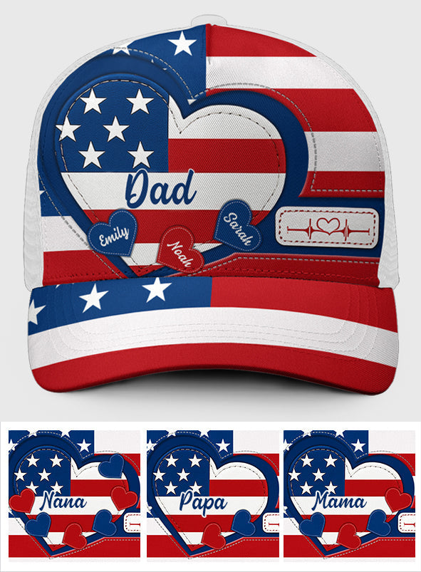 Happy 4th Of July - Personalized Independence Day/ 4th of July Trucker Hat