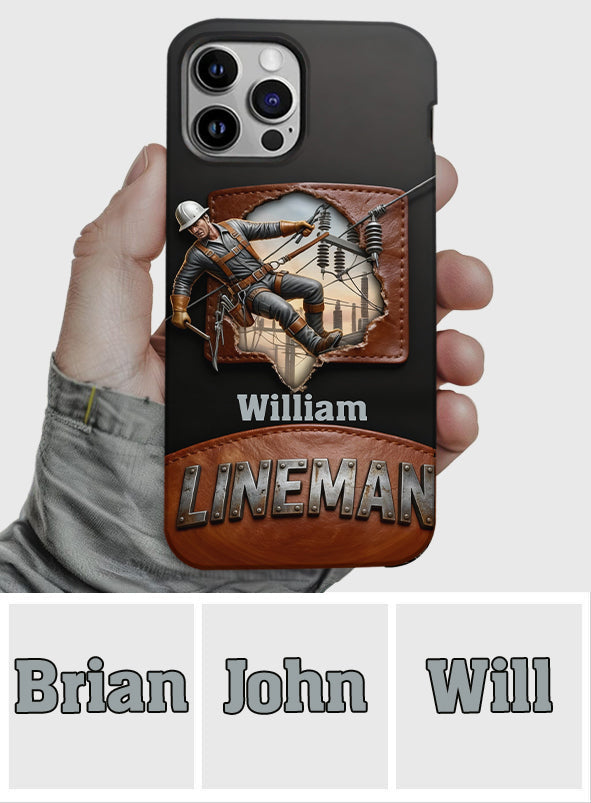 Coque de téléphone personnalisée « Lineman cool » avec impression intégrale