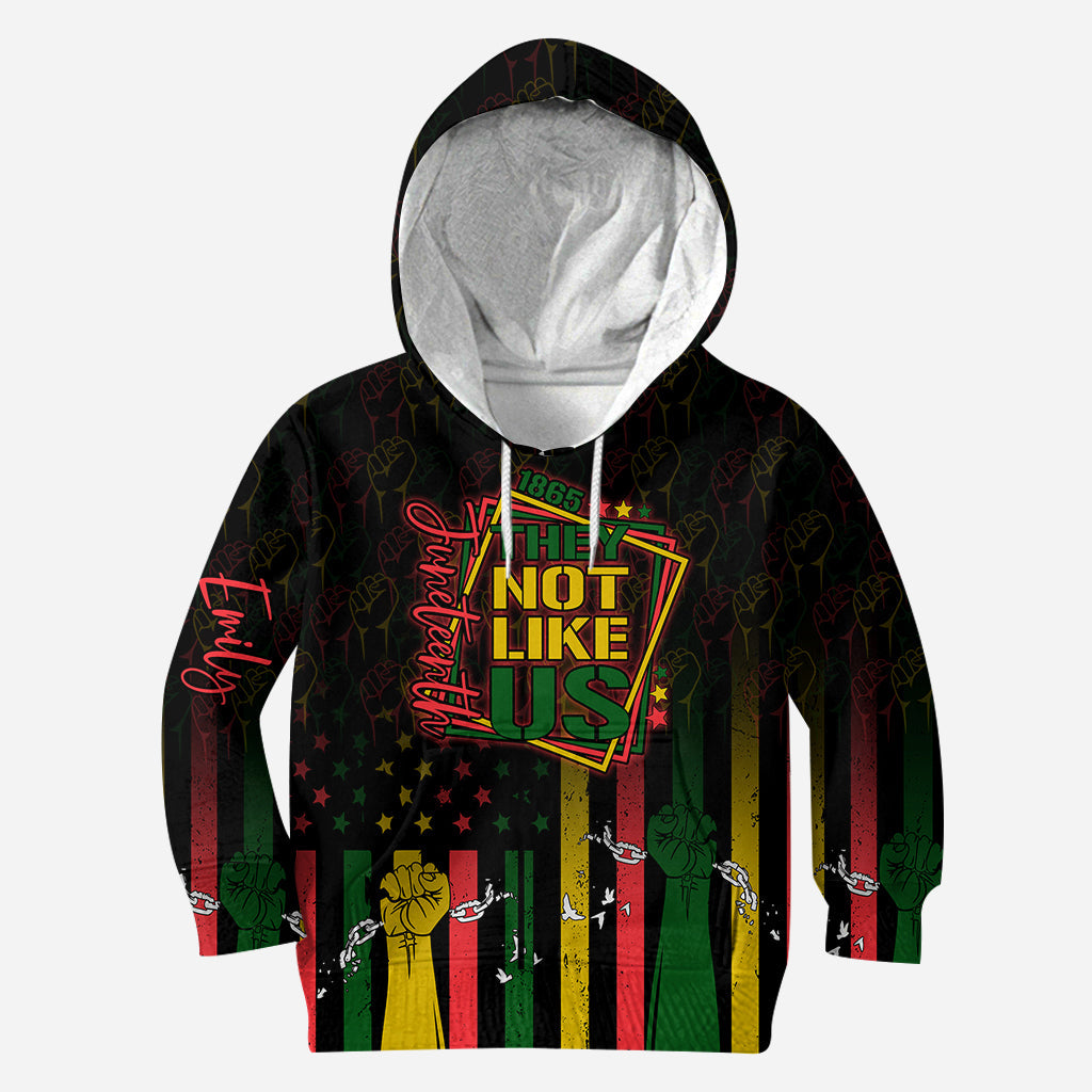 They Not Like Us - Personalized Juneteenth Hoodie and Leggings