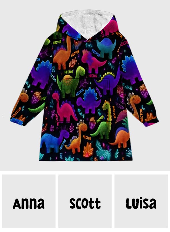 Boys' Casual Warm Outfit for Autumn and Winter - Personalized Kid Blanket Hoodie