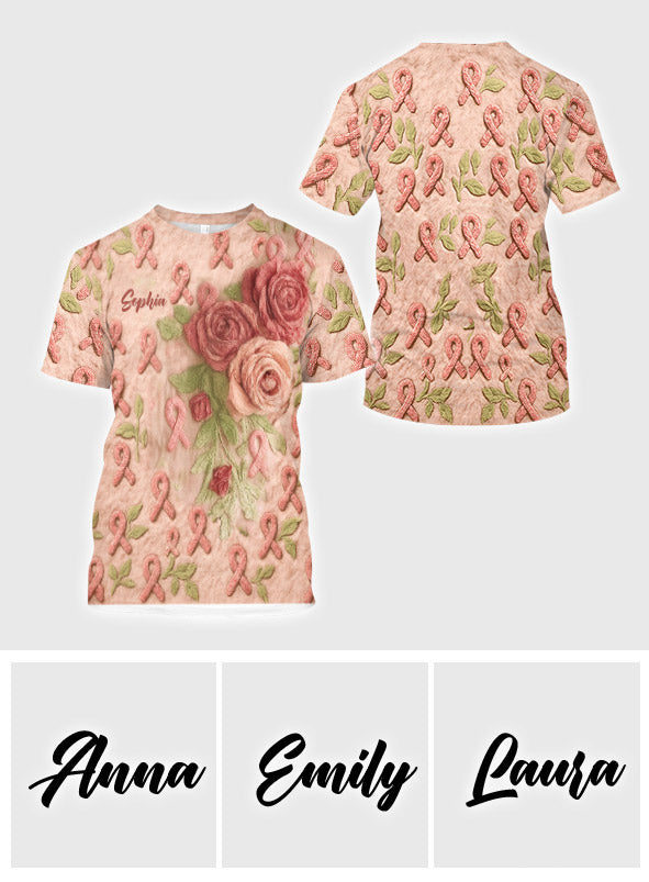 Breast Cancer Awareness - Personalized Breast Cancer Awareness All Over Shirt