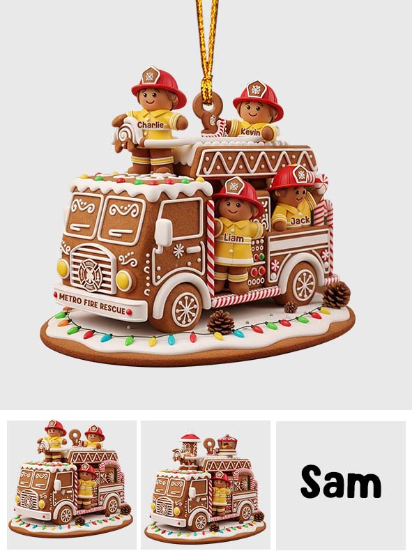 Helden mit festlicher Stimmung – Feuerwehrgeschenk – personalisierter Feuerwehrschmuck