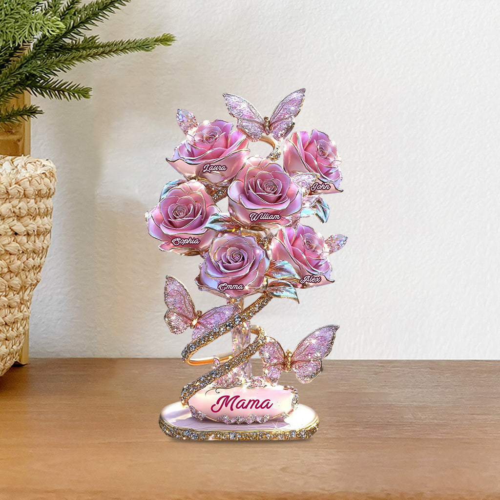 My Garden Gift For Mom, Grandma,... - Personalized Mother Custom Shaped Acrylic Plaque