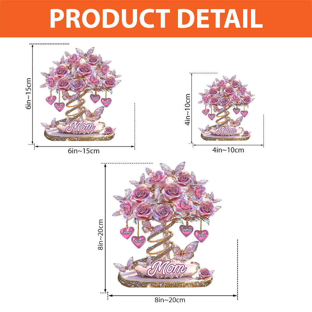 Best Mom Ever - Personalized Mother Custom Shaped Acrylic Plaque
