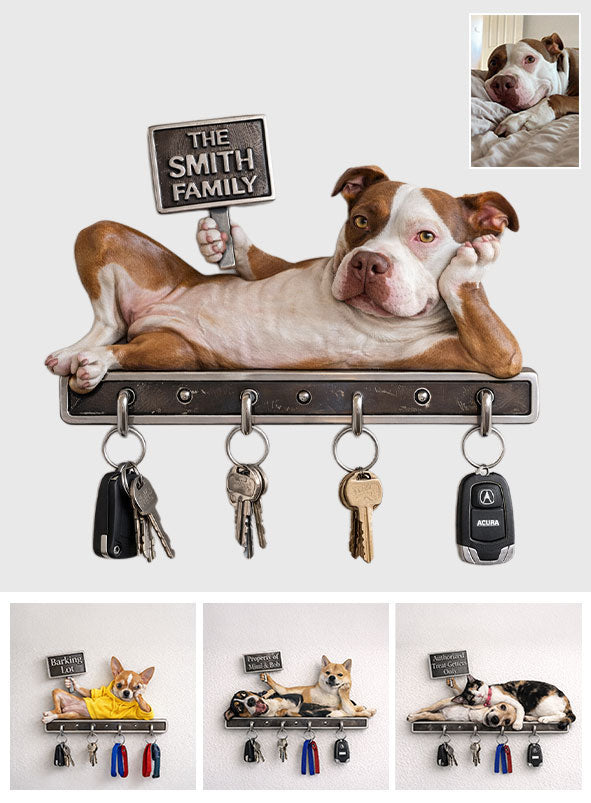 Funny Dog Decor - Personalized Dog Custom Shaped Hanging Rack