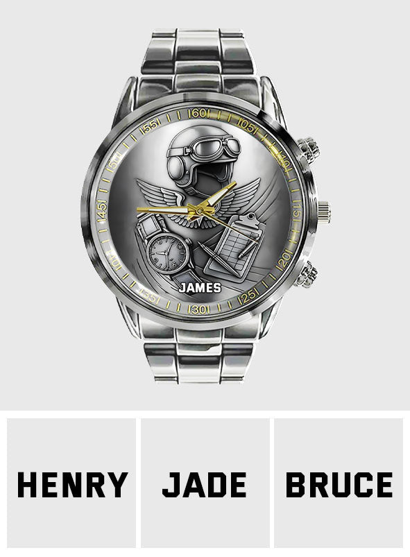 Sobald Sie den Geschmack des Fliegens erlebt haben – personalisierte Pilotenuhr