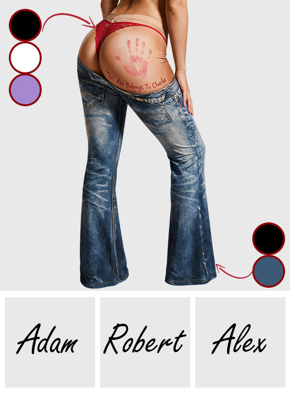 Diese Hose gehört dir - Personalisierte, schicke Flare Pants für Paare