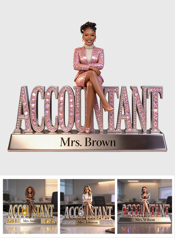 Custom Any Photo - Personalized Accountant Custom Shaped Acrylic Plaque