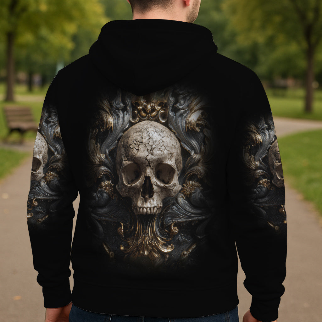 Metalic Skull - Personalized Skull All Over Shirt