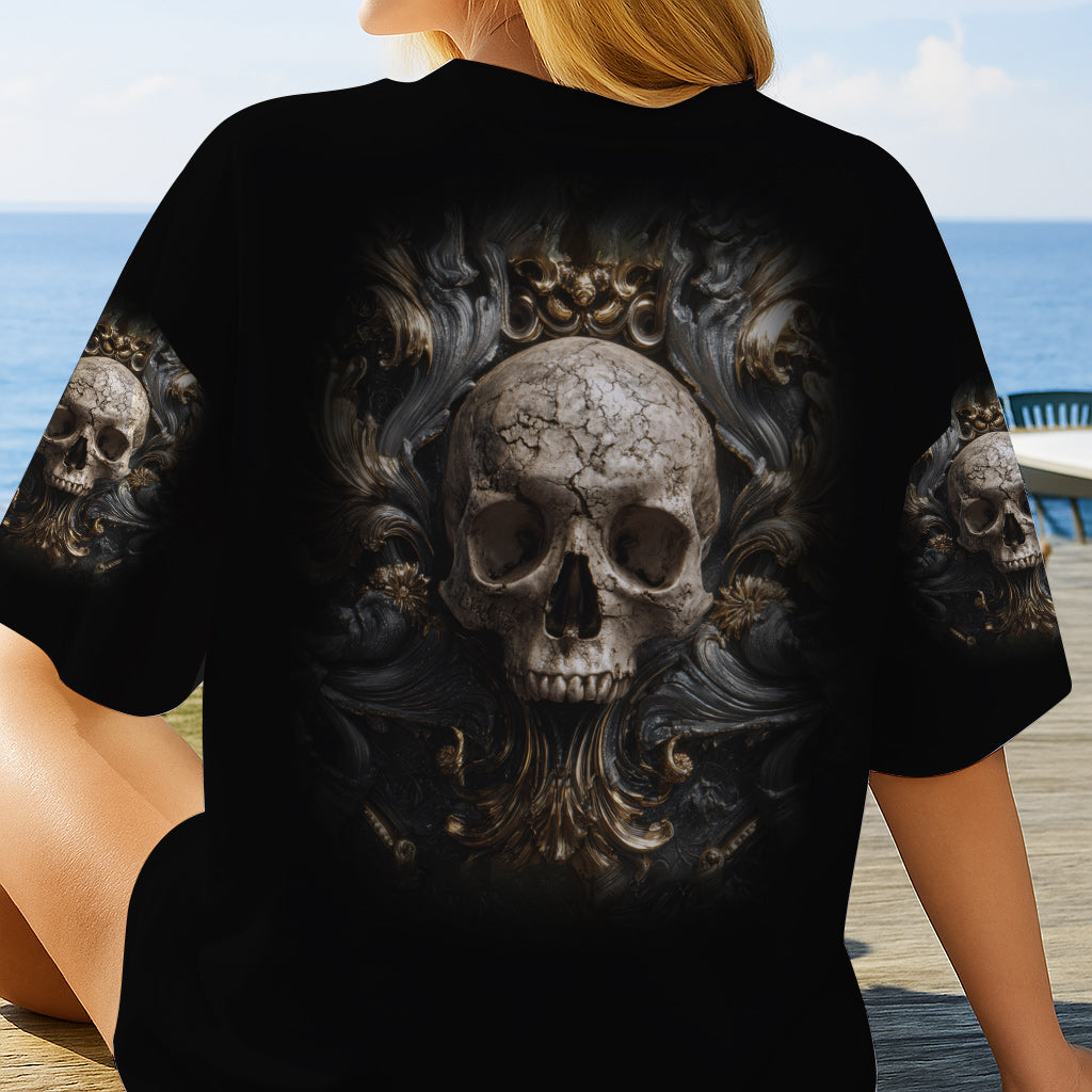 Metalic Skull - Personalized Skull All Over Shirt
