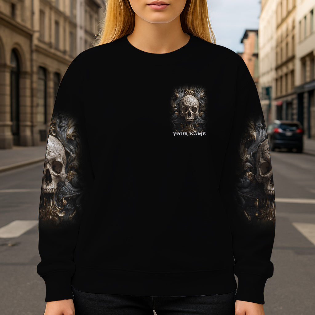Metalic Skull - Personalized Skull All Over Shirt