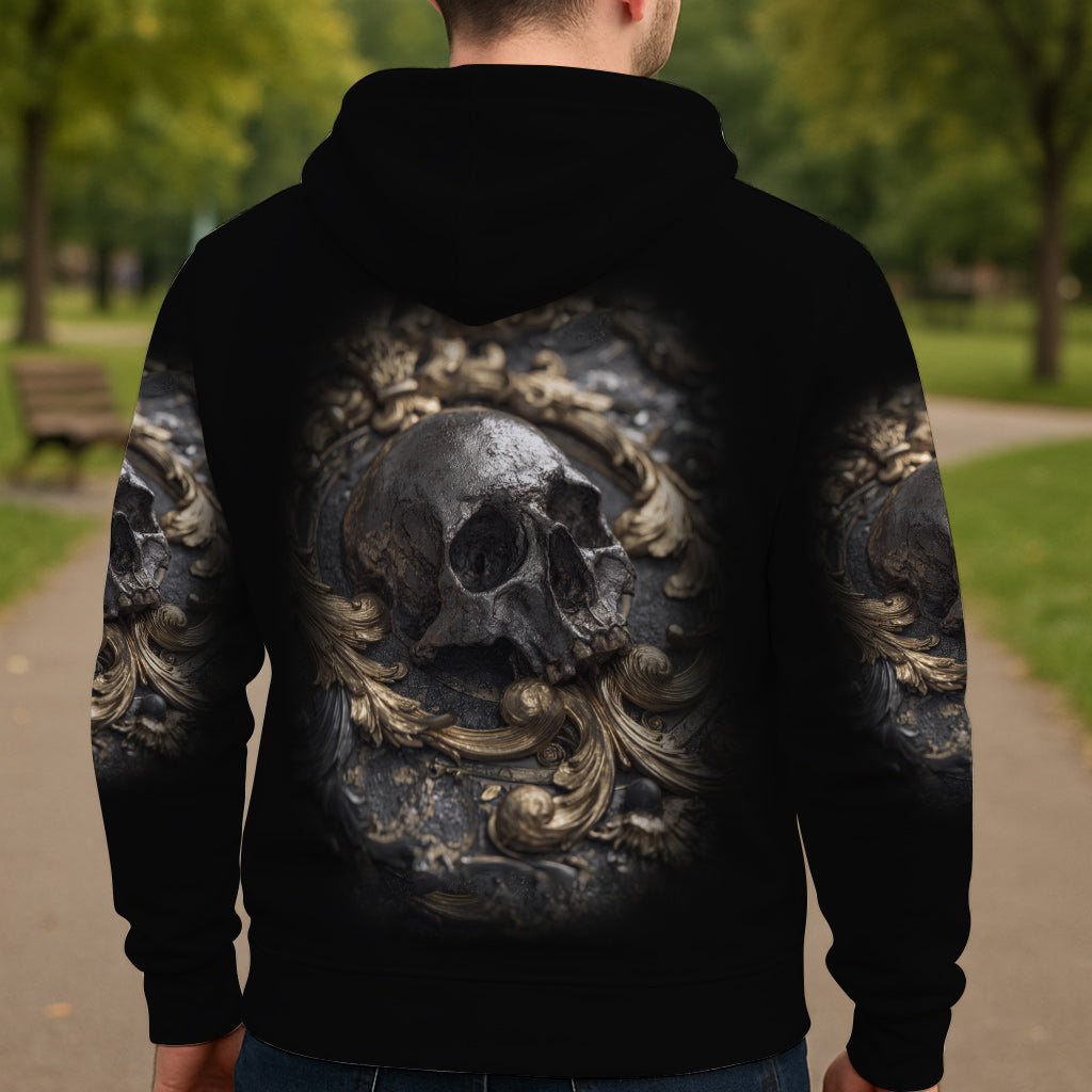 Metalic Skull - Personalized Skull All Over Shirt