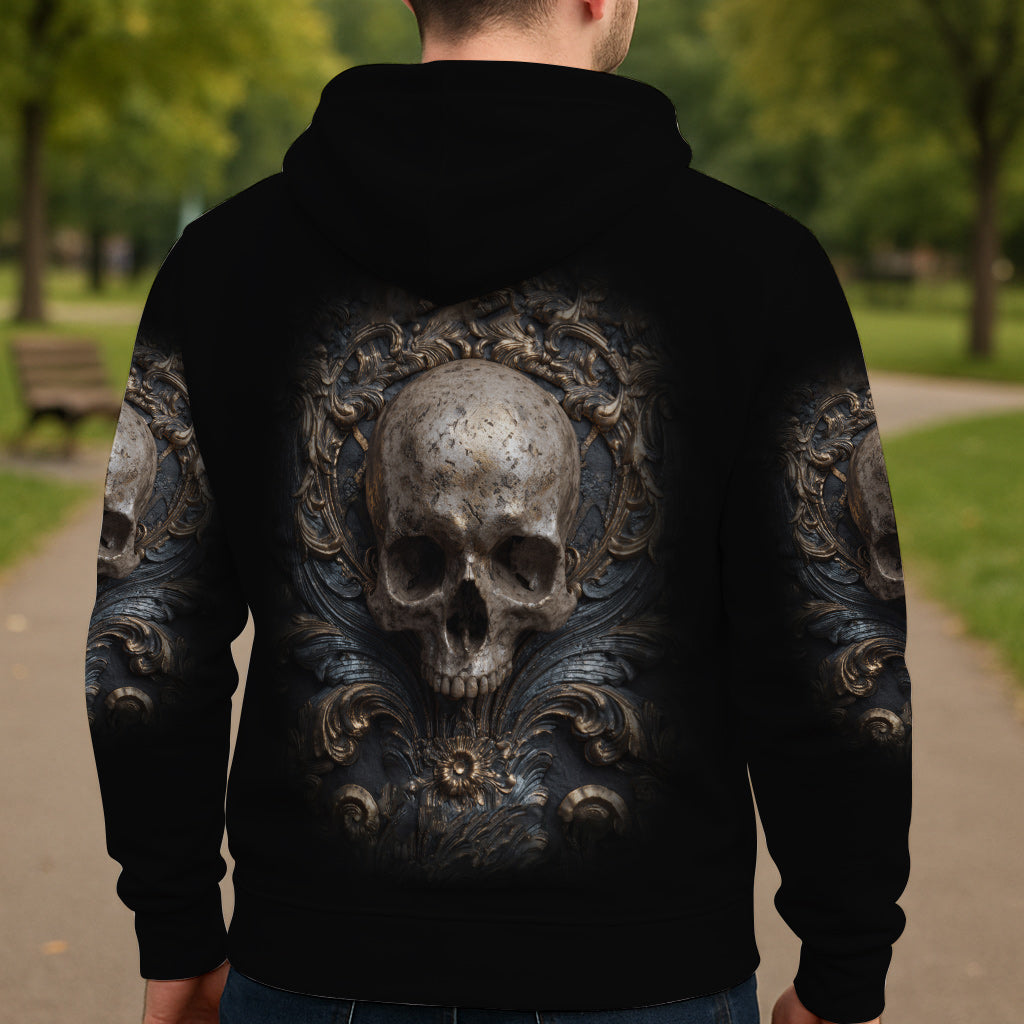Metalic Skull - Personalized Skull All Over Shirt