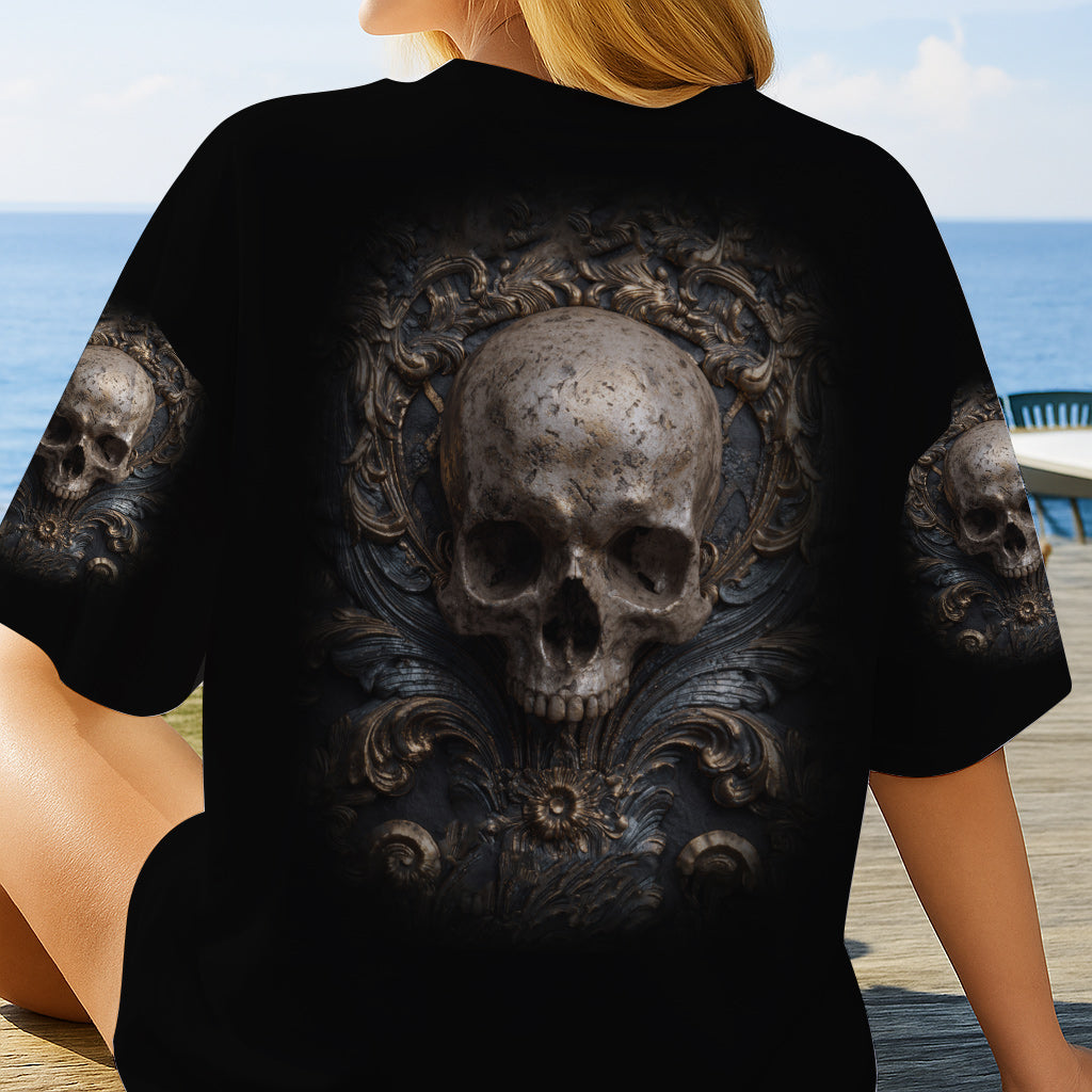 Metalic Skull - Personalized Skull All Over Shirt