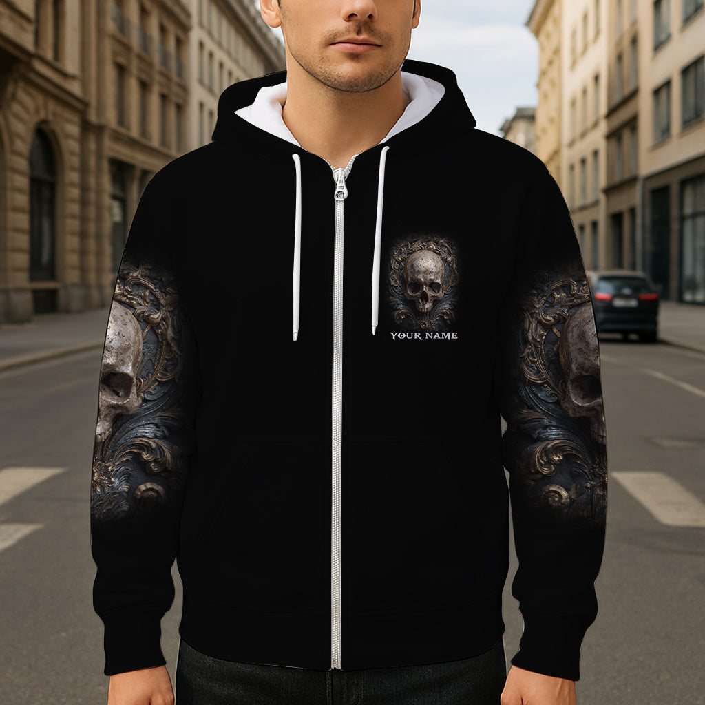 Metalic Skull - Personalized Skull All Over Shirt