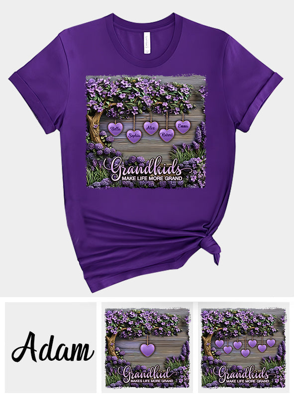 Grandkids Make Life More Grand - Personalized Grandma T-shirt And Hoodie