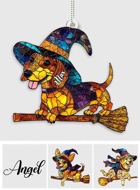 Halloween effrayant - Ornement de voiture personnalisé en forme de chien