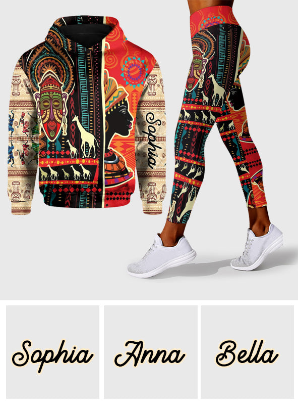 Colors Of Africa - Personalized African American Hoodie and Leggings