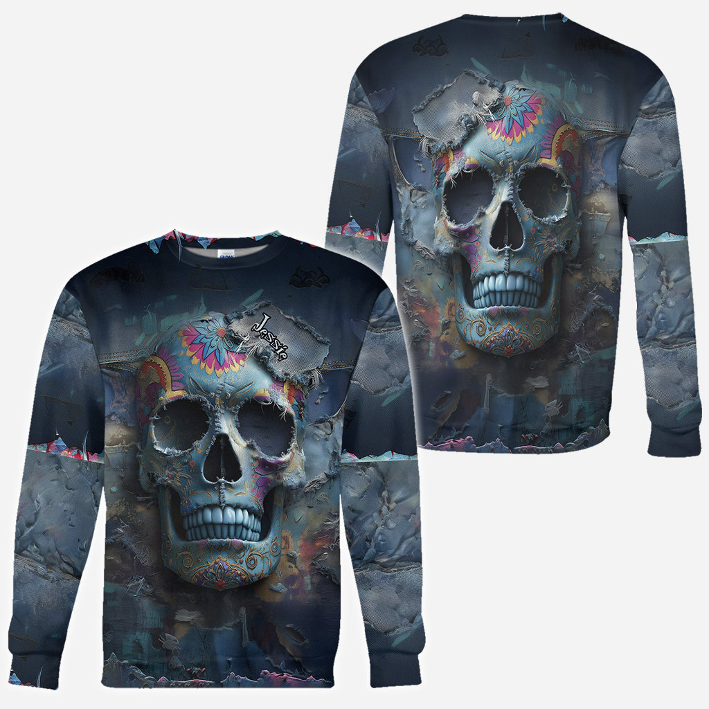 Sugar Skull - Personalized Skull All Over Shirt