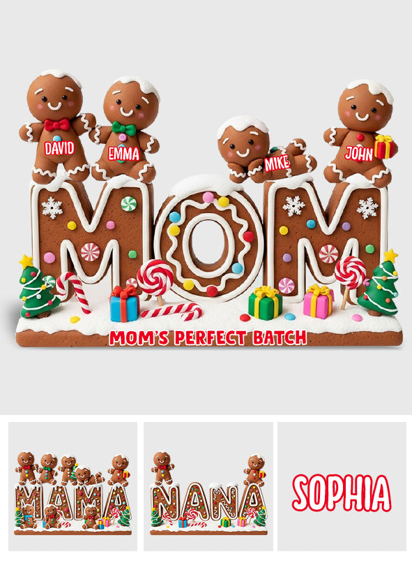 My Perfect Batch Christmas Gift For Mom, Grandma,... - Personalized Grandma Custom Shaped Acrylic Plaque