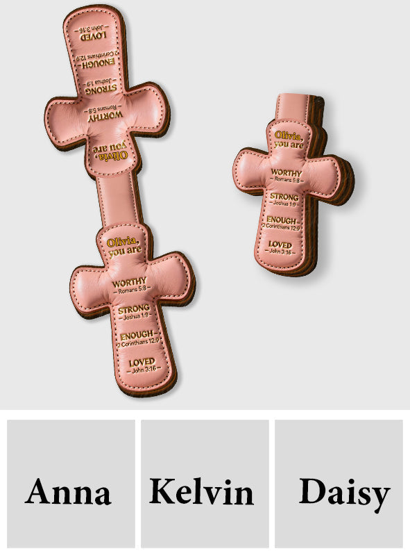 Gott sagt, du bist es – Personalisiertes christliches Magnet-Lesezeichen