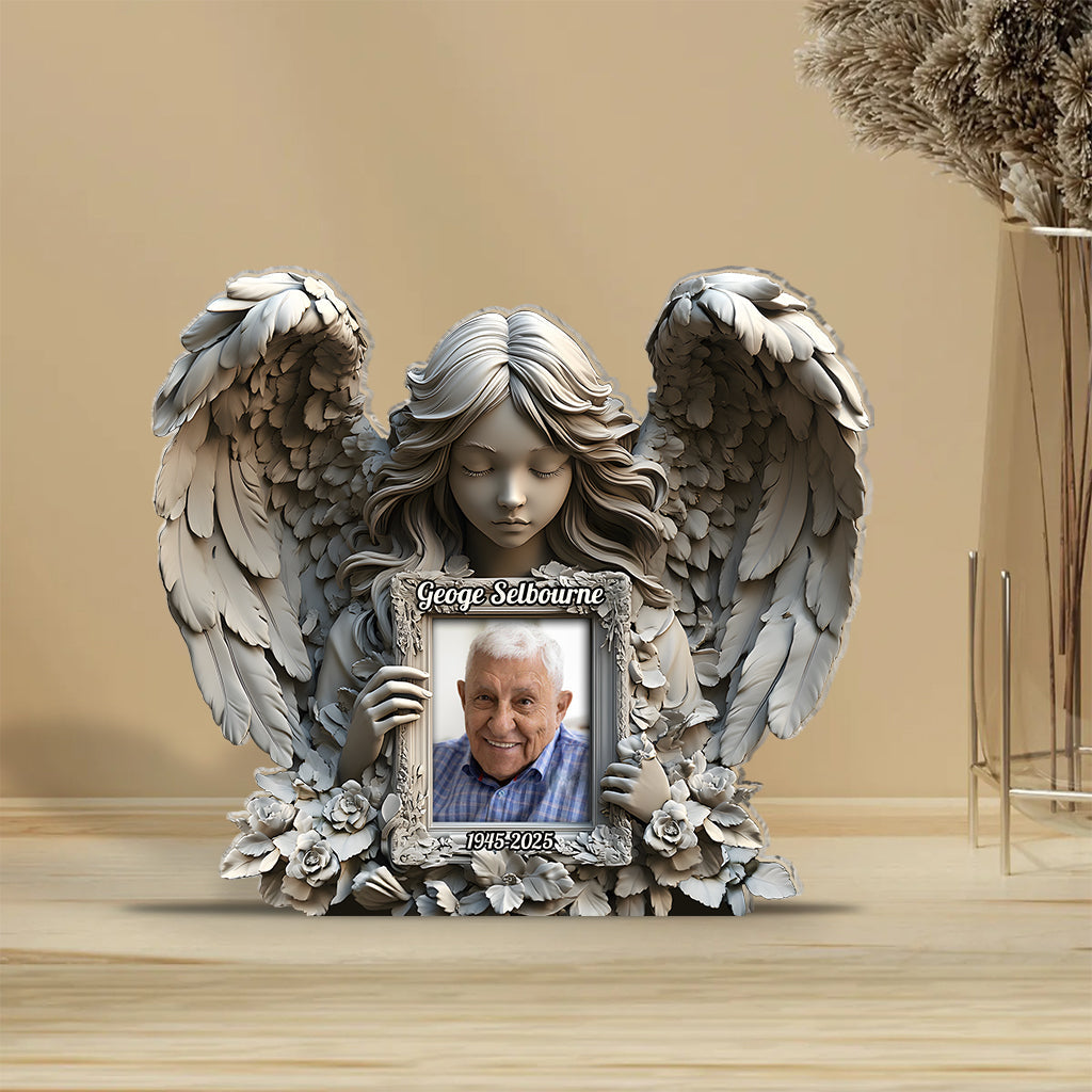 Angel Wings - Personalized Memorial Custom Shaped Acrylic Plaque