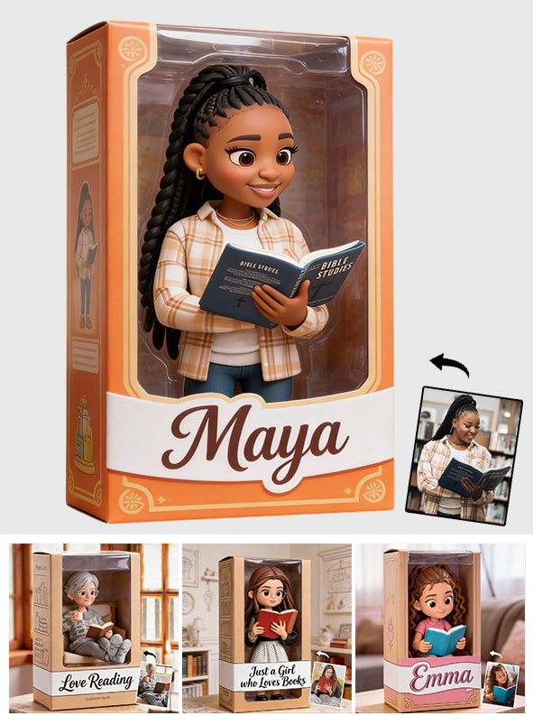 Jedes Hobby, jedes Foto – Lesen, Nähen, Gärtnern … – Personalisierte Acrylplakette in individueller Buchform