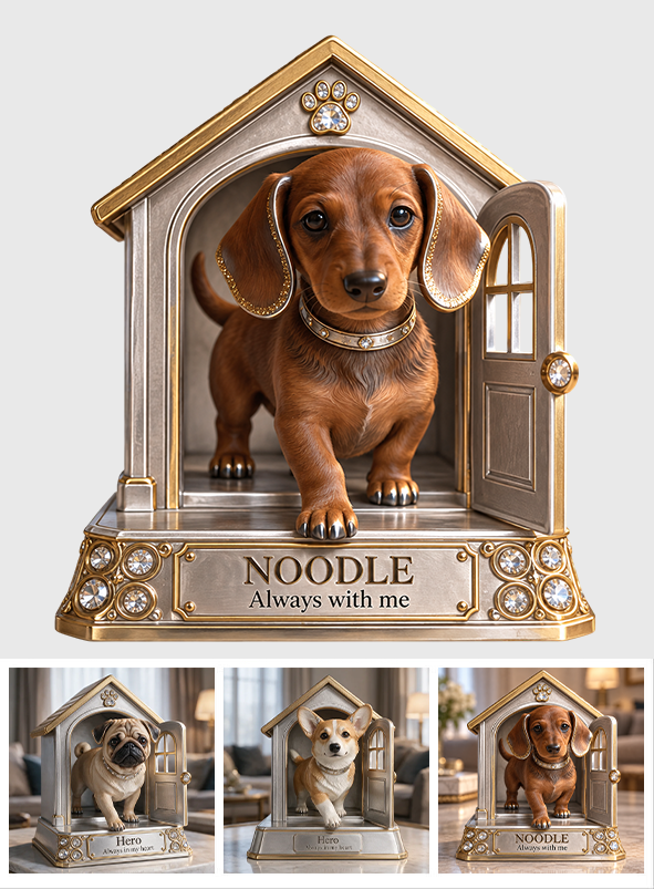 Cadeau Personnalisé pour Amateurs de Chiens - Portrait de Compagnon, Cadeau Unique pour Parents de Chiens, Mémorial pour Animaux, Plaque Acrylique Personnalisée